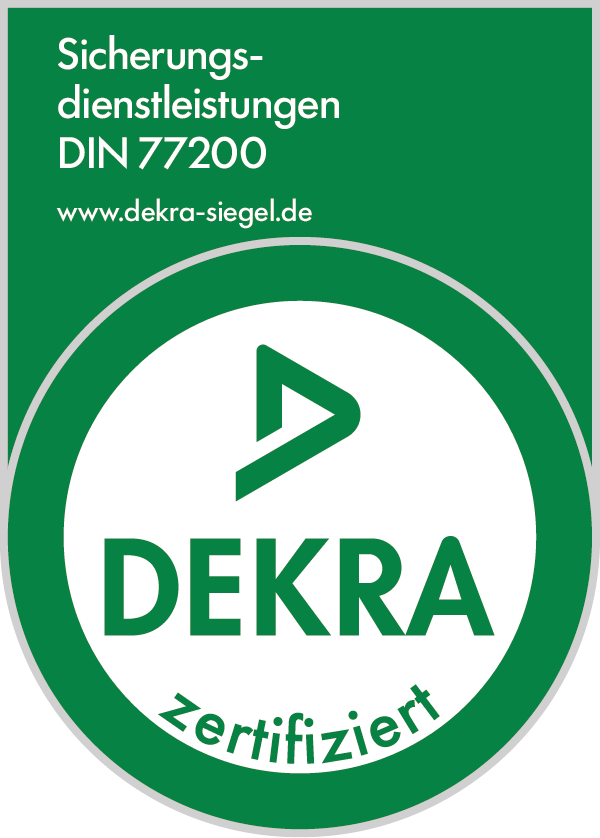 DEKRA Siegel Sicherheitsdienstleistungen nach DIN 77200